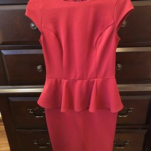 Maroon form fitting dress